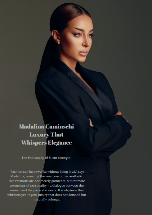 Madalina Caminschi luxury fashion designer - Glas Mode Magazine
