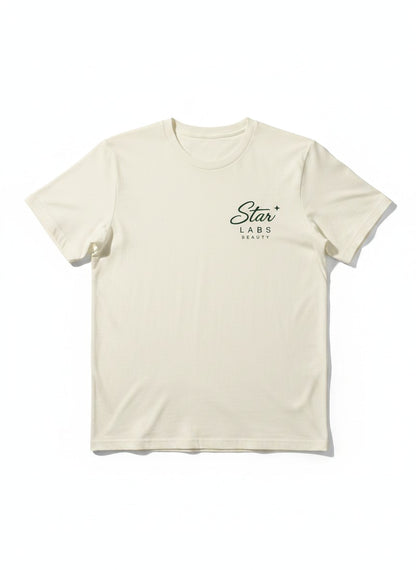 Cream Star Labs Beauty graphic T-shirt, short-sleeve cotton crewneck